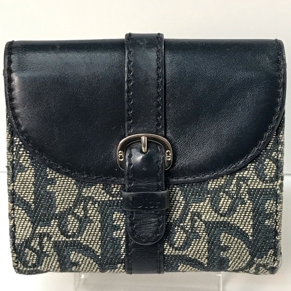 Dior Blue Trotter Bifold Wallet 😍 - Picture 1 of 17